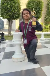 Tanishka Saxena, academy chess student